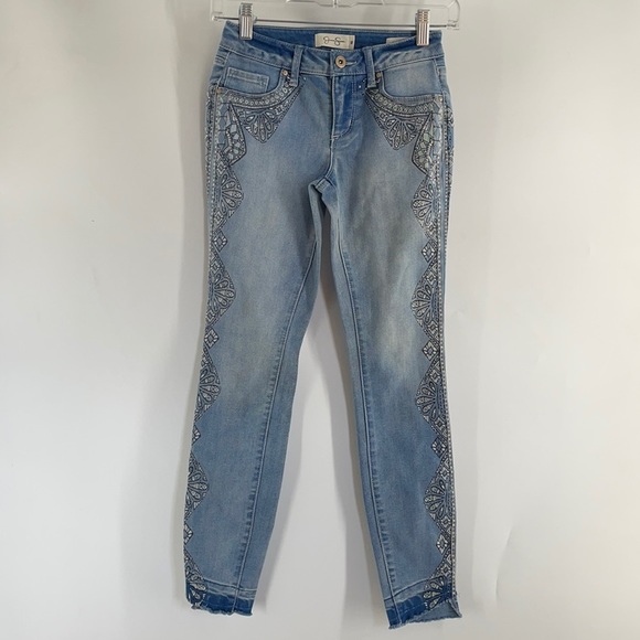 JESSICA SIMPSON ANKLE SKINNY JEANS - Picture 1 of 8